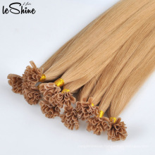 Silk Straight Double Drawn U Tip Hair Extensions Nail Human Cuticle Aligned